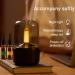 Topiky 120ml Aroma Diffuser - Portable Noiseless Essential Oil Diffuser for Home Spa & Yoga | Waterless Candlelight Air Humidifier with Car-Off Protection - Buy Online on GoSupps.com