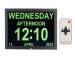 Digital calendar alarm clock 15-inch large-scale display with the date and weekday on/pm digital calendar clock for visually impaired people seniors