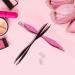 NUOMI 2 Pack Stainless Steel Eyebrow Tweezers with Slant/Pointed Tips - Pink and Black - Makeup Tools for Facial Hair Removal - Buy Online on GoSupps.com