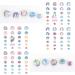 Yarlilyan Unicorn Kids Nail Sticker - 6 Sheets Blue Pink Beautiful Nail Art Decals - Buy Online on GoSupps.com