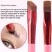 3Pcs Multi-Function Eyebrow Brush Set - Professional Three-Dimensional Concealer Makeup Brushes for Women and Girls - Red - Buy Online on GoSupps.com