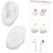 Buy 5 Pairs Silicone Artificial Ear Models - Realistic Display Simulation Ear Molds for eCommerce Shipping Worldwide - Buy Online on GoSupps.com