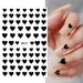 3D Heart Nail Art Stickers - Self-Adhesive Love Decals for Valentines Day Nail Decoration - Buy Online on GoSupps.com