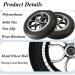 Wheelchair Front Wheel 10 inch Solid Black Wheelchair Front Wheel Replacement Parts for Electric Wheelchairs Rollators Walk 1 Pair - Buy Online on GoSupps.com