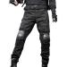 JOYASUS Paintball BDU Tactical Pants Airsoft Pants Multi-Pocket Duty Pants with Knee Pads XL Black