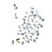 FEIlei 100Pcs Mixed Glass Crystal Hybrid Diamond Rhinestones Nail Art Decorations Drop Rhombus Flatback Stones 3D Gems