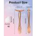 Metal Eye Cream Applicator Tool | Eye Roller for Puffiness & Wrinkles | Skincare Massager & Scraper Wand in Rose Gold - Perfect Gift for Women - Buy Online on GoSupps.com
