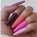 300PC Matte Coffin Press on Nails - Long Ballerina False Nails for Manicure - Assorted Matte Colors - Full Cover Artificial Fingernails (10 Sizes) - Buy Online on GoSupps.com