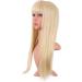 MapofBeauty Long Straight Synthetic Wig 22 Inch Heat Resistant Party Cosplay Mixed Blonde - Buy Online on GoSupps.com