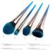 Efforty Makeup Brush Set - 4PCS Blue Gradient Premium Nylon Kabuki Brushes for Blush & Eye Makeup | High Density Soft Bristles - Buy Online on GoSupps.com