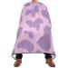 Waterproof Barber Cape -Purple Cow Spot Cheetah Haircut Bib for Men Unisex Hair Cutting Cape(8rp1a)