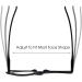 JM Makeup Reading Glasses 2 Pairs Magnifying Flip Down Cosmetic Readers +5.0 for Women - Black & Red - Buy Online on GoSupps.com