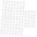 MAGICLULU 480 Pcs Eyebrow Stickers Eyebrow Card Brow Makeup Stencil Non-woven Fabric White Disposable Tool