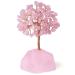 Xiannvxi rose quartz crystal tree crystals money tree life tree decoration feng shui natural gemstones stones decoration Tree of life drum stones base bonsai tree decorative article home decor b rose quartz