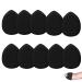 ieron 10 Pieces Mini Finger Powder Puff Soft Makeup Powder Puff for Foundation Concealer Cosmetic Foundation Sponge Mineral Powder Wet Dry Makeup Tool (Black)
