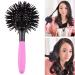 Aaiffey 3D Round Hair Brush for Women - 360 Degree Styling for Thick Curly Hair - Detangling Hairbrush for Wet and Dry Hair - Cows Print - Buy Online on GoSupps.com