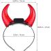1pc Demon Horn Headband Light Favor Horn Costume Sequin Devil Horns Hirns Neon Halloween Headband for Women Led Horns Halloween Decorative Hairband Kit Electronic Components Red - Buy Online on GoSupps.com