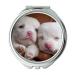Mirror Travel Mirror Puppies Dog Animal Pet Puppy Cute Young Canine Pocket Mirror portable mirror