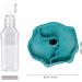 QIODAZOO Bowls for Reptiles Amphibians Tortoise Accessories 2 IN 1 Reptile Feeding Dish Automatic Dispenser Tortoise Water Dish Lake Blue - Buy Online on GoSupps.com
