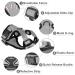 Breakproof Cat Leash Set & Adjustable Soft Kitten Vest | Reflective Stripes | Gray Small Cat Dishes | Ideal for Small Kittens - Buy Online on GoSupps.com