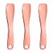 Sibba 3 piece Face spatula massage-eye scooter dark rings skin care tool facial cream lotion make-up stainless steel applicator magic wand necklines beauty instrument stick lift device (rose gold) 3 pieces of ros gold