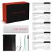 Eyebrow Stamp Stencil Kit w/Free Eyebrow Shaping Tweezer/Comb Tool Included| Perfect Eyebrow Stencil Kit for One Step Eyebrow Shaping | Waterproof and Long Lasting Powder Finish Black
