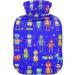 NAANLE Cartoon Robot Heating Bag - 2L Transparent Hot Water Bottle for Pain Relief & Therapy | Large Sized for Bed Hand and Foot - Buy Online on GoSupps.com