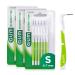 Gum Bi-Direction Dual Position Interentalbrush |Antibacterial bristle |90-degree positioning |Tooth cleaning and plaque removal |3 x 6 pieces (ISO size 1 0.7mm) ISO size 1 0.7mm 18 units