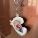 Cute Sleeping Dog Angel Car Pendant | Dog Lovers' Key Pendant & Rear View Mirror Decor - Buy Online on GoSupps.com