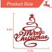 Merry Christmas Cake Topper Red Glitter Christmas Tree Topper Xmas Holiday Cake Picks for Christmas Party Birthday Wedding Decorations - Buy Online on GoSupps.com