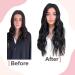 Easyouth Keratin Real Hair Extensions Jet Black 16 Inch Pre-Bonded Fusion - 50g 50 Pieces for Hair Recreation - Buy Online on GoSupps.com