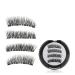 3PC 4 Magnetic Eyelashes Natural Eyelash Tape Without Glue Eyelashes Can Be Reused Best False Eyelashes (Size : KS01-4)