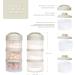 Termichy Stackable Milk Powder Dosing Box Pack of 2 (Warm Grey) - Buy Online on GoSupps.com