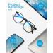 CNLO Blue Light Filter Glasses for Eye Strain Relief Lightweight Men/Women's Computer Glasses in Black - Buy Online on GoSupps.com