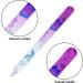3 Pack Glass Nail File Set with Case | Gradient Color Crystal Nail Files for Professional Manicure | Two Sided Etched Filing Surface | Czech Glass File by EAONE - Buy Online on GoSupps.com