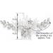 Unicra Bride Wedding Hair Comb Crystal Hair Accessories Bridal Flower Hair Pieces for Women and Girls (Silver) - Buy Online on GoSupps.com