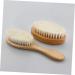 DOITOOL Natural Wooden Hair Teasing Comb | Baby Hair Brush Set for Newborns | Travel Friendly | Shower & Massage Brush | White 18x5cm - Buy Online on GoSupps.com