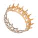 Healeved Baroque Crown Wedding Bridal Crown Headpiece Wedding Bride Crown Rhinestone Crown for Bride Wedding Rhinestone Crown Rhinestone Crown for Ladies Crown for Women Zinc Alloy