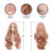 Buy BGHJUE Ms Rose Gold Front Lace Wig | Fluffy Long Curly Hairpieces for Face Coverage - International Shipping - Buy Online on GoSupps.com