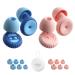 Ear Plugs for Sleeping Made of Ultra-Comfortable Edible Silicone with Passive Noise Reduction Technology for Noise Reduction 35 dB 8 Ear Tips in XS/S/M/L Blue + Pink