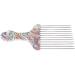 TYTOGE Hair Pick Comb Professional Afro Stainless Steel Detangle Hair Pick Comb for Curly Hair Styling (waist flower K4) - Buy Online on GoSupps.com