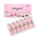 Crystal lipstick clear flower jelly lipstick long-lasting moisturizing temperature color change lip balm for women and girls 6 different colors