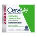 CeraVe Hydrating Cleanser Bar | Soap-Free Body and Facial Cleanser with 5% Cerave Moisturizing Cream | Fragrance-Free | 2-Pack, 4.5 Ounce Each 4.5 Ounce (Pack of 2)