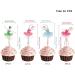 Kawailay 24-Piece Ballerina Cake Decoration Set - Dancing Cupcake Toppers for Girls' Birthday Wedding and Party Celebrations - Buy Online on GoSupps.com
