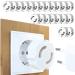 Sockets of child locking 24x socket protection child locking for sockets and socket strips with rotary mechanics socket fuse for babies and children