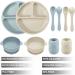PandaEar Silicone Baby Feeding Set | Complete Baby Weaning Kit with Plates, Bowls, Sippy Cups, and Spoons - Buy Online on GoSupps.com