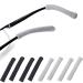 Vifirstew 4 Pairs Non-Slip Eyeglass Holders for Glasses Sunglasses Knitted Black / Gray