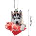 Lidssacde Pet Necklace with Sleeping Dog Trailer - Sweet Angel Gift for Animal Lovers - Perfect Personal Gift for Boys & Girls - Chain Fastening 06 - Buy Online on GoSupps.com