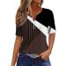 Genetic women Tops V/O cutout Flower sheet sleeves T-shirt summer causal tunic printed women T-shirt shirt 3/4 arm women tshirt women elegant cotton women blouse short sleeve summer khaki xxl