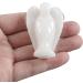 Lovionus89 White Jade Angel Guard Statue - Hand-Carved 50mm Healing Crystal Decor for Bag - Buy Online on GoSupps.com